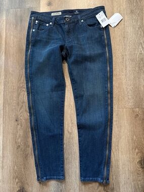 AG The Zip-Up Legging Ankle Skinny Ankle Zip Jeans Size 27 NWT